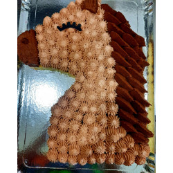 Gâteau cheval ou licorne 9-10 parts